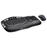Logitech LOG920002555 MK550 Wireless Wave Keyboard + Mouse Combo, 2.4 GHz Frequency/30 ft Wireless Range, Black