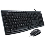 Logitech LOG920002714 Mk200 Media Combo, Keyboard/mouse, Wired, Usb, Black