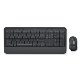 Logitech LOG920010909 Signature MK650 Wireless Keyboard and Mouse Combo for Business, 2.4 GHz Frequency/32 ft Wireless Range, Graphite
