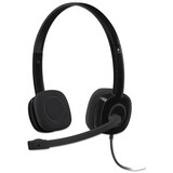 Logitech 981-000587 H151 Binaural Over-the-Head Stereo Headset, Black