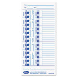 LATHEM TIME CORPORATION LTHE100 Time Card For Lathem Models 900e/1000e/1500e/5000e, White, 100/pack