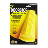Master Caster MAS00966 Giant Foot Doorstop, No-Slip Rubber Wedge, 3-1/2w X 6-3/4d X 2h, Safety Yellow