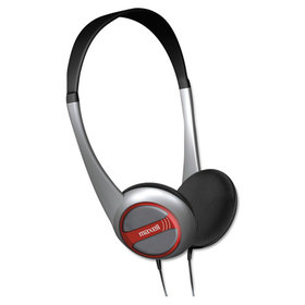 Maxell MAX190318 Hp-200 Stereo Headphones, Silver