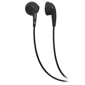 Maxell MAX190560 EB-95 Stereo Earbuds, 3 ft Cord, Black