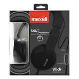 Maxell 290103 Solids Headphones, Black