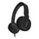 Maxell MAX290103 Solids Headphones, 5 ft Cord, Black, Price/EA