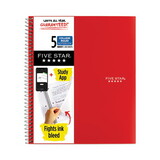 Five Star MEA06208 Wirebound Notebook, College Rule, 8 1/2 X 11, White, 5 Subject, 200 Sheets