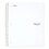 Five Star MEA06208 Wirebound Notebook, College Rule, 8 1/2 X 11, White, 5 Subject, 200 Sheets, Price/EA