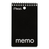 Mead MEA45354 Memo Book, College Ruled, 3 X 5, Wirebound, Punched, 60 Sheets, Assorted