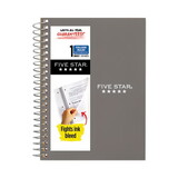 Five Star MEA45484 Wirebound Notebook, College Rule, 5 X 7, Perforated, White, 100 Sheets