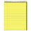 Mead MEA59880 Stiff-Back Wire Bound Notepad, Wide/Legal Rule, Canary/Blue Cover, 70 Canary-Yellow 8.5 x 11.5 Sheets, Price/EA