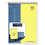 Mead MEA59880 Stiff-Back Wire Bound Notepad, Wide/Legal Rule, Canary/Blue Cover, 70 Canary-Yellow 8.5 x 11.5 Sheets, Price/EA