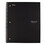Five Star 72057 Wirebound Notebook, 1 Subject, Medium/College Rule, Black Cover, 11 x 8.5, 100 Sheets, Price/EA