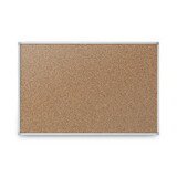 Mead MEA85360 Economy Cork Board with Aluminum Frame, 24 x 18, Tan Surface, Silver Aluminum Frame