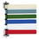 Medline MIIOMD291716 Room ID Flag System, 6 Flags, Primary Colors, Price/EA