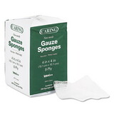 MEDLINE INDUSTRIES, INC. MIIPRM21408C Caring Woven Gauze Sponges, 4 X 4, Non-Sterile, 8-Ply, 200/pack