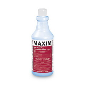 Maxim MLB03600086 AFBC Acid-Free Restroom Cleaner, Safe-to-Ship, Fresh Scent, 32 oz Bottle, 6/Carton