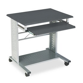 Mayline MLN945ANT Empire Mobile PC Cart, 29.75" x 23.5" x 29.75", Anthracite/Silver