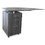 Safco MLNMNBFPLGS Medina Laminate Pedestal, Left or Right, 3-Drawers: Pencil/Box/File, Gray Steel, 15.5" x 18.13" x 26.63", Price/EA