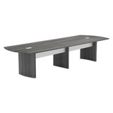 Safco MNMT72STLGS Medina Conference Table Top, Half-Section, 72 x 48, Gray Steel
