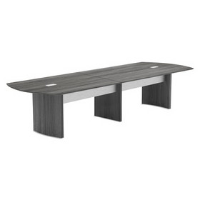 Safco MLNMNMT72STLGS Medina Conference Table Top, Half-Section, Boat, 72w x 48d, Gray Steel