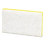 Scotch-Brite MMM08251 Light-Duty Scrubbing Sponge, #63, 3.6 x 6.1, 0.7" Thick, Yellow/White, 20/Carton, Price/CT