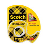 Scotch MMM137 665 Double-Sided Permanent Tape W/hand Dispenser, 1/2