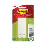 Command MMM17206ES Picture Hanging Strips, Removable, Holds Up to 4 lbs per Pair, 0.5 x 3.63, White, 4 Pairs/Pack
