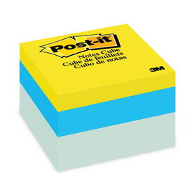 Post-It MMM2056RC Original Cubes, 3 X 3, Blue Wave, 470-Sheet