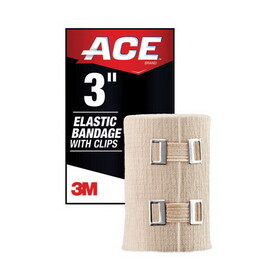 Ace MMM207314 Elastic Bandage with E-Z Clips, 3 x 64