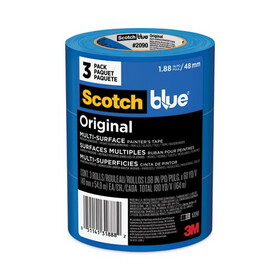 Scotch MMM209048EVP Painter's Tape, 1.88" X 60yds, 3" Core, Blue, 3/pack