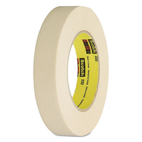 3M/COMMERCIAL TAPE DIV. MMM23234 232 High-Performance Masking Tape, 18mm X 55m, 3" Core, Tan
