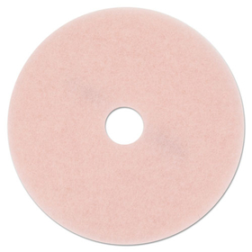 3M 3600 Ultra High-Speed Eraser Floor Burnishing Pad 3600, 27" Diameter, Pink, 5/Carton