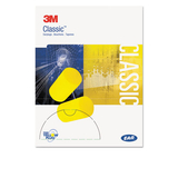 3M/COMMERCIAL TAPE DIV. MMM3101103 E A R Classic Small Earplugs In Pillow Paks, Pvc Foam, Yellow, 200 Pairs
