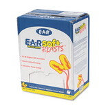 3M/COMMERCIAL TAPE DIV. MMM3111252 E A Rsoft Blasts Earplugs, Corded, Foam, Yellow Neon, 200 Pairs
