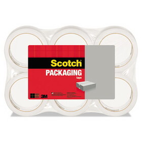 Scotch MMM3350L6 3350 General Purpose Packaging Tape, 1.88" X 109yds, 3" Core, Clear, 6/pack