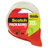 Scotch MMM3450SRD Sure Start Packaging Tape W/dispenser, 1.88