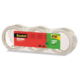 Scotch 3500-3-ESF Tough Grip Moving Packaging Tape, 1.88" x 38.2 yds, 3 Rolls/Pk