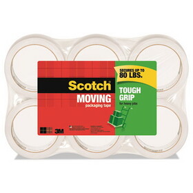 Scotch 3500-6-ESF Tough Grip Moving Packaging Tape, 1.88" x 54.6 yds, 6 Rolls/Pk