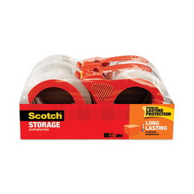 Scotch MMM3650S4RD Moving & Storage Tape, 1.88" X 38.2yds, 3" Core, Clear, 4 Rolls/pack
