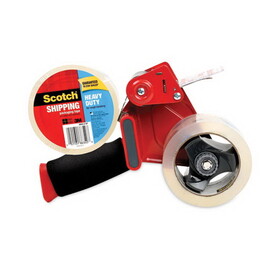 Scotch MMM38502ST Packaging Tape Dispenser With Two Rolls Of Tape, 1.88" X 54.6yds