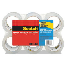 Scotch MMM38506 3850 Heavy-Duty Tape Refills, 1.88" X 54.6yds, 3" Core, Clear, 6/pack