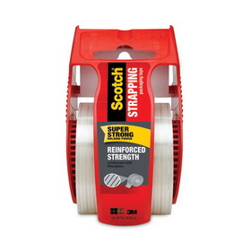 Scotch MMM50 Reinforced Shipping And Strapping Tape W/dispenser, 2" X 10yds, 1 1/2" Core
