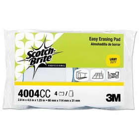 Scotch-Brite MMM55658 Easy Erasing Pad 4004, 2.8 x 4.5 x 1.2, Blue/White, 12/Carton