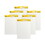 3M MMM559VAD6PK Vertical-Orientation Self-Stick Easel Pad Value Pack, Unruled, 25 x 30, White, 30 Sheets, 6/Carton, Price/CT