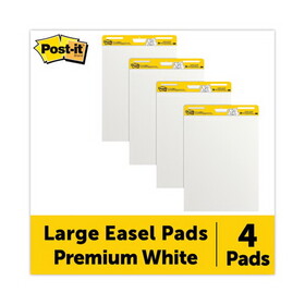3M/COMMERCIAL TAPE DIV. MMM559VAD Self-Stick Easel Pads, 25 X 30, White, 4 30-Sheet Pads/carton