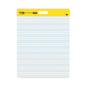 Post-It MMM566PRL Self-Stick Wall Easel Primary Ruled Pad, 20"w X 23"h, White, 20 Sheets, 2/pack