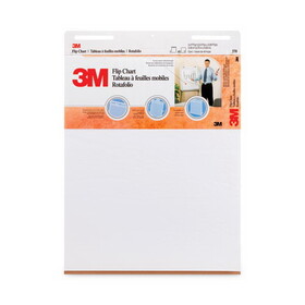 3M MMM570 Professional Flip Chart Pad, Unruled, 25 X 30, White, 40 Sheets, 2/carton