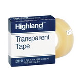Highland MMM5910341296 Transparent Tape, 3/4