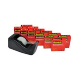 3M/COMMERCIAL TAPE DIV. MMM600KC60 Transparent Tape Dispenser Value Pack, 1